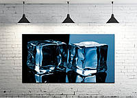 Картина на холсте ProfART S50100-D924 100 x 50 см Кубики льда (hub_aaLE27676) PZ, код: 1225702