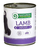 Корм Nature's Protection Adult Lamb влажный с ягнятиной для взрослых собак всех пород 400 гр XN, код: 8452194