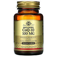 Коэнзим CoQ-10 Megasorb CoQ-10 Solgar 100 мг 60 гелевых капсул PZ, код: 7701561