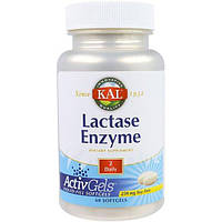 Лактаза KAL Lactase Enzyme 250 mg 60 Softgels CAL-80206 UM, код: 7705547