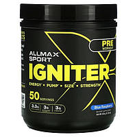 Комплекс до тренировки AllMax Nutrition Igniter Pre-Workout 320 g 50 servings Blue Raspberr GR, код: 7910935