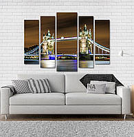 Модульна картина Poster-land Лондон Міст Art-102_5 UP, код: 6502119