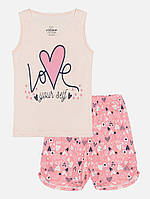 Пижама для девочки 104 персиковый vitmo ЦБ-00217249 OM, код: 8431090