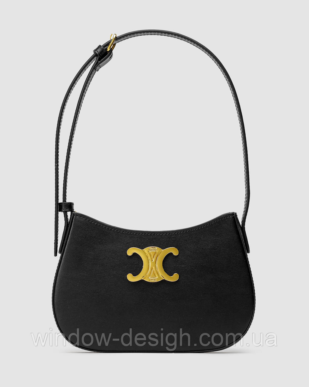 Celine Medium Tilly Bag in Shiny Calfskin Black - фото 1 - id-p2165591519