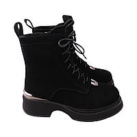 Ботинки женские Oeego черные натуральная замша 195-24ZHC 38 PZ, код: 8333557