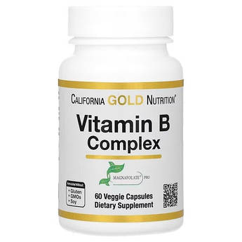 Сalifornia Gold Nutrition Vitamin B Complex 60 капсул