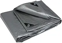 Тент водонепроникний сірий посилений 150 г/м2