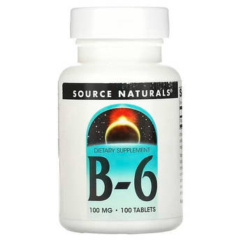 Source Naturals B-6 100 mg 100 таблеток