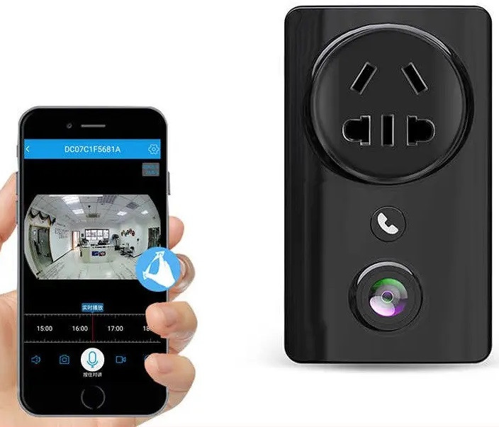 Камера з віддаленим доступом настінна розетка IP Camera EC59