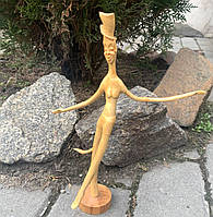 Статуэтка из корня дерева, Фигурка из корня дерева, "Чертик в шляпе", Скульптура из дерева, Корнепластика