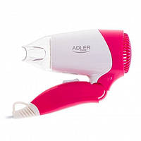 Фен дорожный складной Adler AD 2259 White Pink PR, код: 8168892
