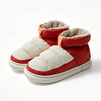 Женские ботинки SNOOPY GaLosha красно-белые 40-41 (26-26,5 см) (3969) PZ, код: 7690438
