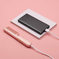 Портативная расческа выпрямитель для укладки волос с USB, HAIR COMB LY-297 и ! TOP