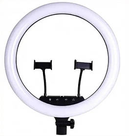 Кільцева LED-лампа 220 V 2 кріп.тел. + пульт LS-360 39см