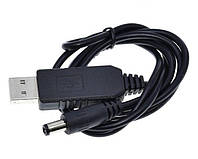 Кабель для питания роутера от power bank Mine USB DC 12V 1 м Черный (hub_8i5njv) PS, код: 7724816