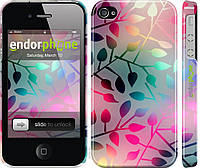 Пластиковый чехол Endorphone на iPhone 4 Листья (2235c-15-26985) US, код: 1838679