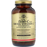 Витамин C Solgar Ester-C Plus Vitamin C 500 mg 250 Veg Caps PZ, код: 7519104