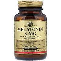 Мелатонін для сну Solgar Melatonin 3 mg 120 Nuggets PZ, код: 7519144