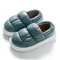 Женские теплые пуховые ботинки GaLosha Puffy Синий 40-41 (25 см) (3916_1) DH, код: 7695583