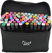 Набір скетч маркерів 80 шт двосторонні touch для малювання художні маркери для скетчингу графіки і роботи, фото 3
