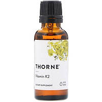 Вітамін K Thorne Research Vitamin K2, 1 fl oz 30 ml PZ, код: 7519383