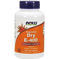 Витамин E NOW Foods Vitamin E-400 Dry 100 Veg Caps PZ, код: 7519470