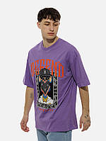 Мужская футболка с принтом S фиолетовый Plus Eighteen ЦБ-00213824 UP, код: 8423001