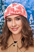 Короткая шапка в расцветке тай-дай Braxton красный 56-59 DH, код: 6635302
