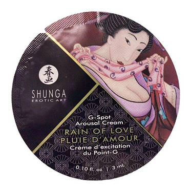 Пробник крему для стимуляції точки G Shunga RAIN OF LOVE (3 мл), фото 1