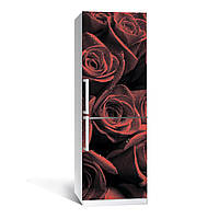 Наклейка на холодильник Zatarga Яскраво-червоні троянди 650х2000 мм Бордовий (Z180082) UP, код: 1804197