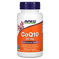 Коэнзим Q10 Now Foods 30 мг 120 вегетарианских капсул UM, код: 7701620