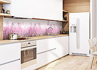 Наклейки кухонный фартук Zatarga Луг 600х2500 мм Розовый (Z180098 1) UP, код: 1833078
