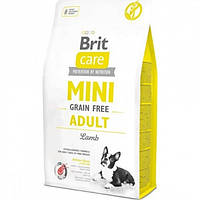 Сухий корм для дорослих собак мініатюрних порід Brit Care GF Mini Adult Lamb 2 кг DH, код: 2655953