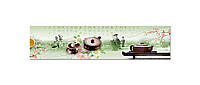 Наклейки кухонный фартук Zatarga Чайная церемония 600х2500 мм Зеленый (Z180300) UP, код: 1926935