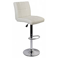 Барный стул со спинкой Bonro BC-0106 белый - Vida-Shop