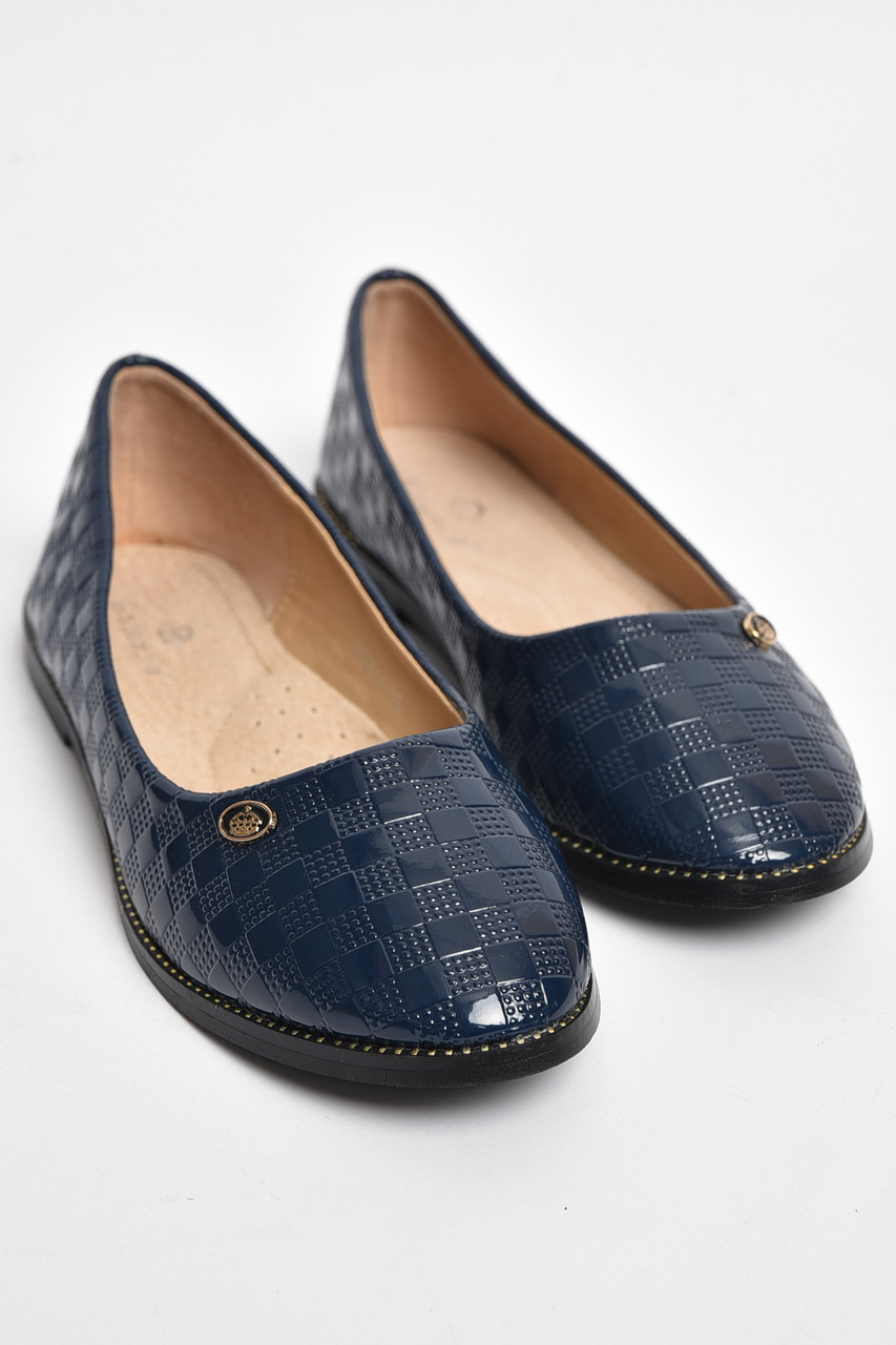 Балетки дитячі для дівчинки темно-синього кольору 175943S, фото 1