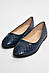 Балетки дитячі для дівчинки темно-синього кольору 175943S, фото 2