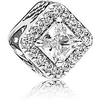 Серебряный шарм Pandora Геометрия 796206CZ TV, код: 7359474