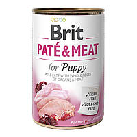 Влажный корм для щенков Brit Care со вкусом индейки и курицы 400 г (8595602530335) PZ, код: 7567981