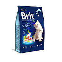 Сухой корм для котят Brit Premium by Nature Cat Kitten с курицей 8 кг (8595602553198) PZ, код: 7567998