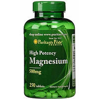 Микроэлемент Магний Puritan's Pride Magnesium 500 mg 250 Caplets PR, код: 7605221