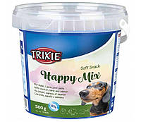 Мягкое лакомство Trixie Soft Happy Mix для собак 500 грамм QT, код: 2683303