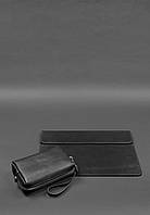 Кожаный набор Мобильный Универсальный черный BlankNote US, код: 8321859