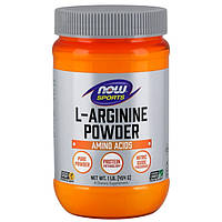 Аргинин NOW Foods L-Arginine Powder 454 g 75 servings Pure PR, код: 7576344