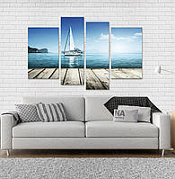 Модульна картина Poster-land Море Яхта Art-51_4 PZ, код: 6502156