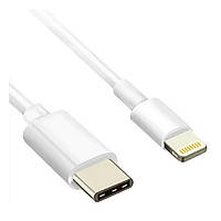 Кабель Atcom USB-C-Lightning 2.4 А 0.8м White (A15277) PR, код: 8381934