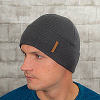 Мужская шапка на флисе Luxyart универсальный 50-60 Темно-серый (MC-103) PZ, код: 2728347