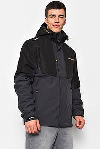 Куртка чоловiча демicезонна темно-сірого кольору 176853P