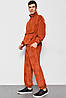 Спортивний костюм чоловічий вельветовий теракотового кольору 175720P, фото 2