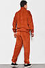 Спортивний костюм чоловічий вельветовий теракотового кольору 175720P, фото 3
